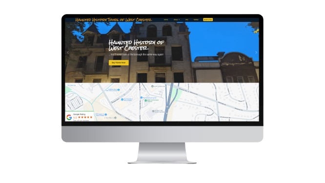 Local tour reviewing a new website to create an online presence